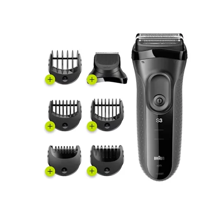 Braun Shave&Style Shaver   3000BT Series 3   Operating time (max) 45 min   NiMH   Black - Image 1