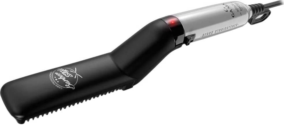 GA.MA Barber Style Beard Straightener   GIB4005   Ceramic heating system   Temperature (max) 165 °C   Black/Silver - Image 1