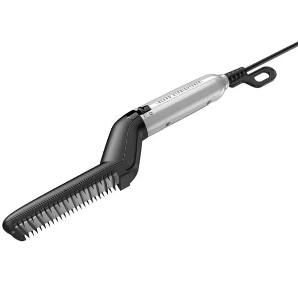 GA.MA Barber Style Beard Straightener   GIB4005   Ceramic heating system   Temperature (max) 165 °C   Black/Silver - Image 2