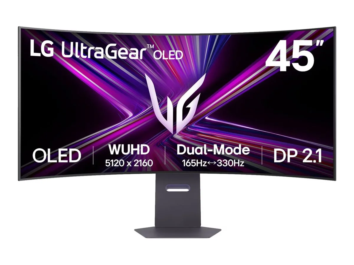 LG 45GX950A-B UltraGear™ 45" OLED WUHD Curved 5120x2160/21:9/0.03ms/275cd/m2/DisplayPort HDMI Headphone Out LG - Image 1