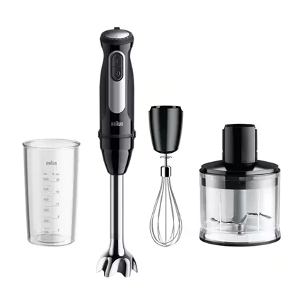 Braun Hand Blender   MQ55236M MultiQuick 5 Pro   Hand Blender   750 W   Number of speeds 25   Turbo mode   Black - Image 1