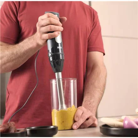 Braun Hand Blender   MQ55236M MultiQuick 5 Pro   Hand Blender   750 W   Number of speeds 25   Turbo mode   Black - Image 6