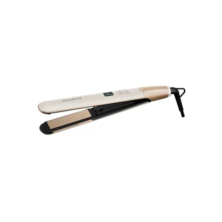 Rowenta Hair Straightener   SF4633F0 Express Shine   Ceramic heating system   Ionic function   Temperature (max) 210 °C   Number of heating levels 8   Beige - Image 1