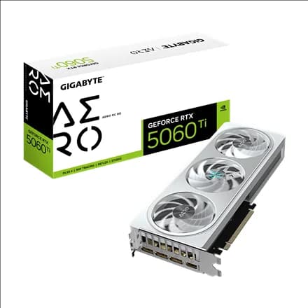 Gigabyte GeForce RTX 5060 Ti AERO OC 8G   NVIDIA   8 GB   GeForce RTX™5060 Ti   GDDR7   HDMI ports quantity 1   PCI-E 5.0 - Image 1