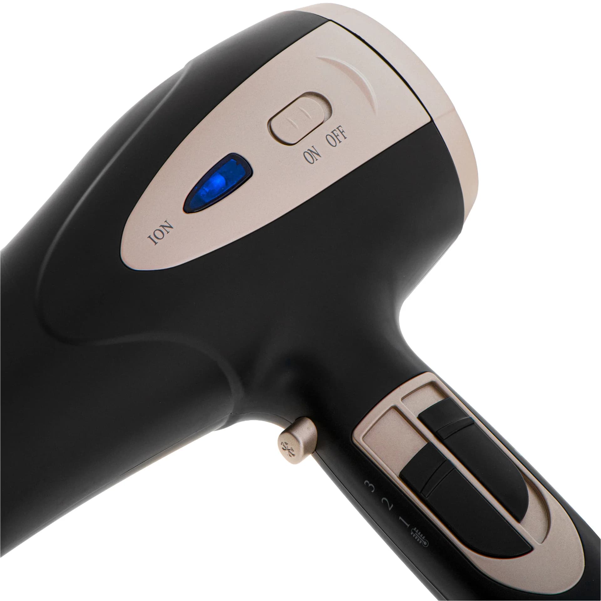 Mesko Hair Dryer   MS 2287   2200 W   Number of temperature settings 3   Diffuser nozzle   Black/Champagne - Image 7