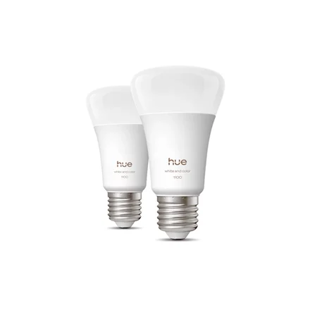 Philips Hue WCA 1100 A60 2P EU   E27   8.1 W   White and colour light   Bluetooth and Zigbee - Image 2