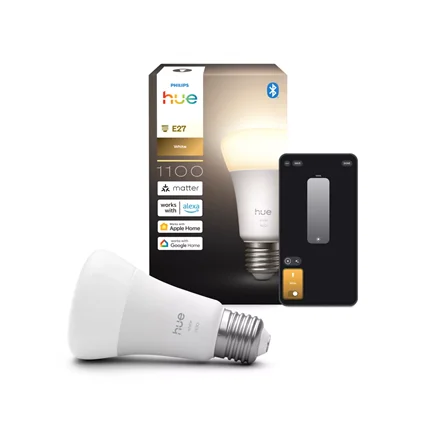 Philips Hue W 1100 A60 1P EU   E27   9.5 W   Soft white light   Bluetooth and Zigbee - Image 3