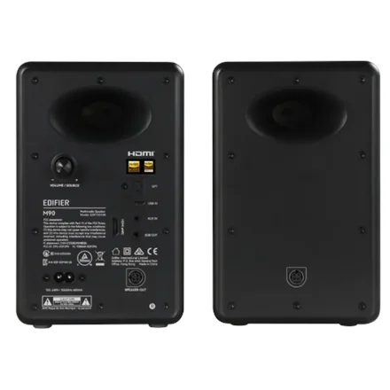 Edifier M90 Compact Active 2.0 Speakers, Black - Image 4