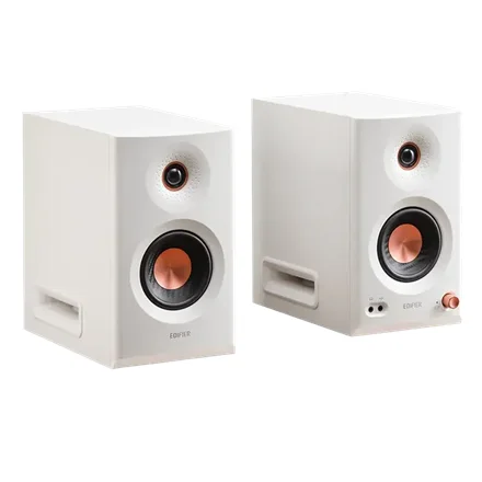 Edifier MR5 Tri-amped Studio Monitor Speakers, White - Image 1