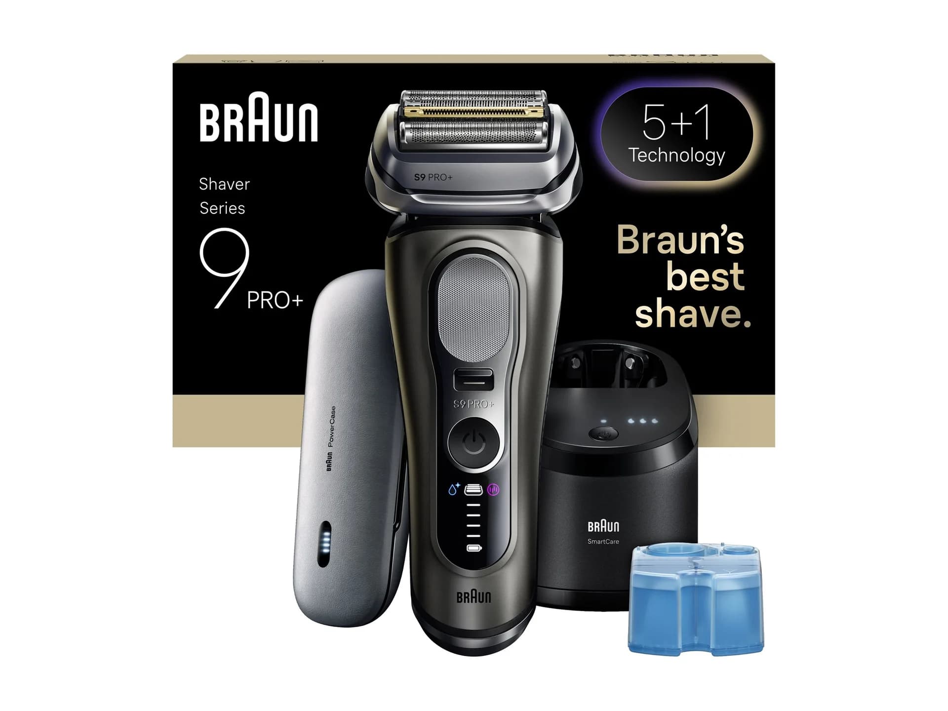 Braun Shaver Series 9 Pro+ 9675cc Operating time (max) 60 min Wet & Dry Lithium Ion Grey - Image 2
