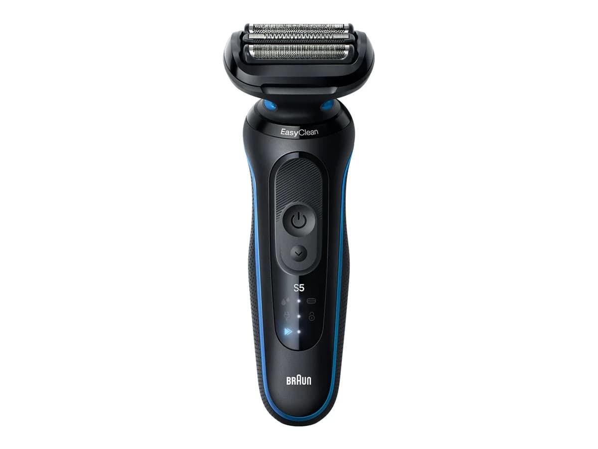 Braun Electric Shaver   Series 5 52-B1000s   Operating time (max) 50 min   Wet & Dry   Lithium Ion   Black/Blue - Image 1