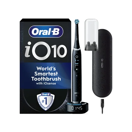 Oral-B Electric Toothbrush iO10 Series Rechargeable For adults Number of brush heads included 1 Number of teeth brushing modes 7 Cosmic Black Booster - Image 1