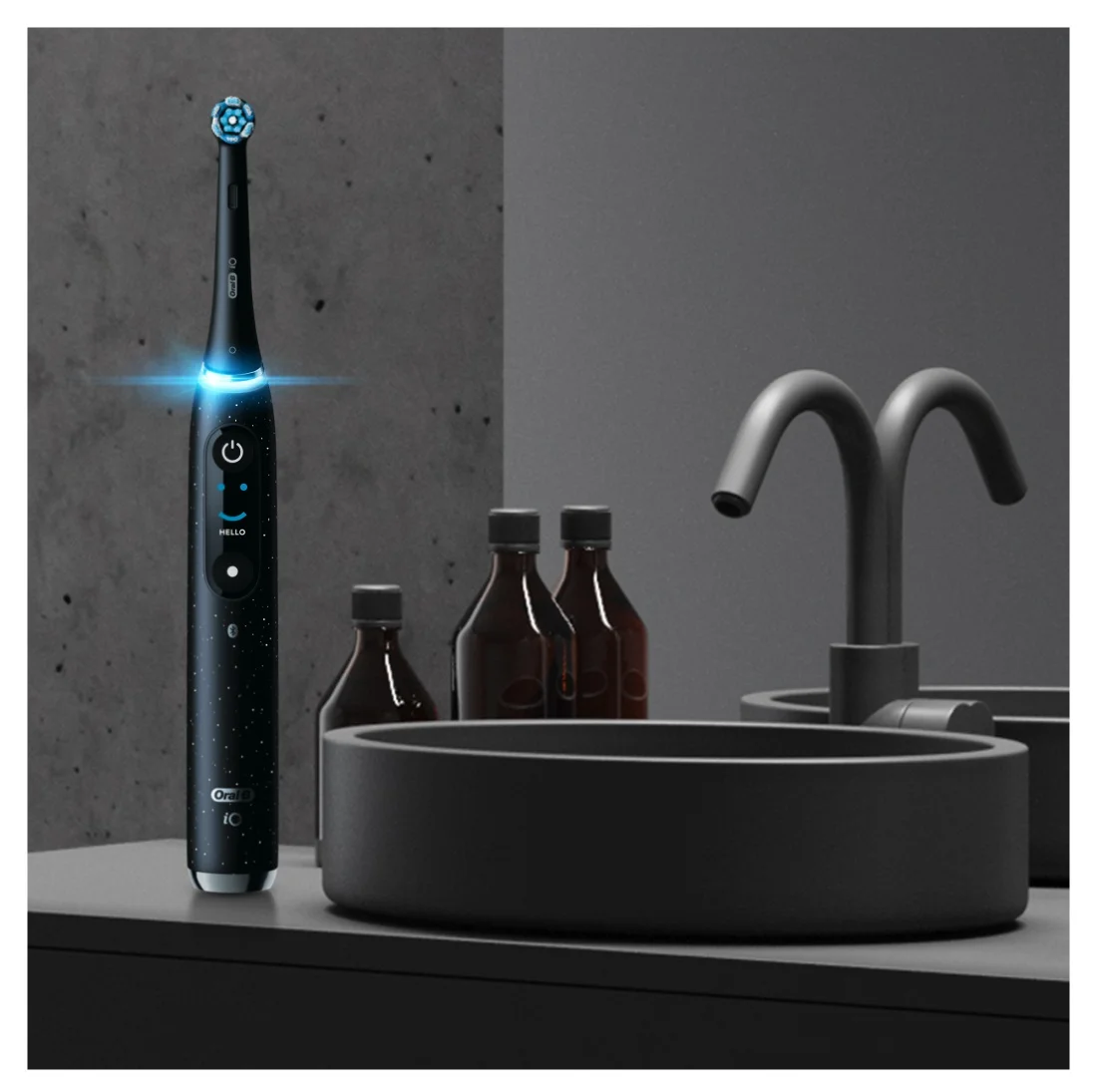 Oral-B Electric Toothbrush iO10 Series Rechargeable For adults Number of brush heads included 1 Number of teeth brushing modes 7 Cosmic Black Booster - Image 3