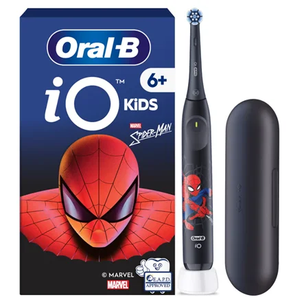 Oral-B Electric Toothbrush with Travel Case, 6Y+ iO Kids Marvel Spiderman Rechargeable For kids Number of brush heads included 1 Number of teeth brushing modes 3 - Image 1