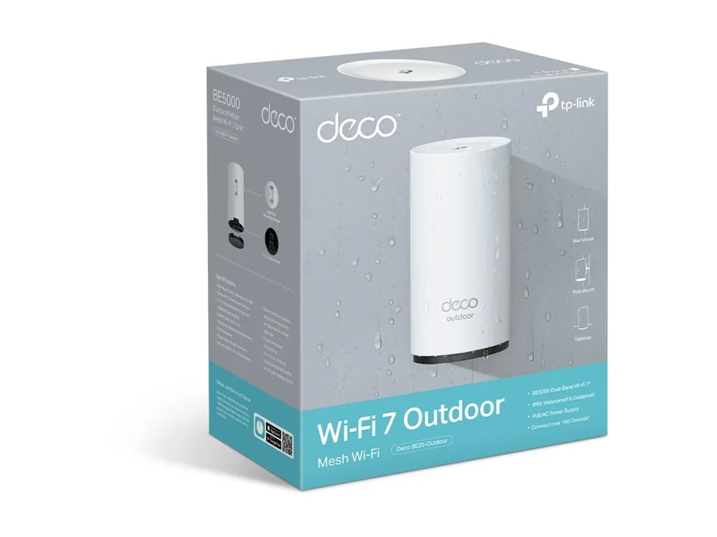 TP-Link Deco BE25-Outdoor(1-pack) Deco 7 Outdoor BE5000 Outdoor / Indoor Mesh WiFi 7 Router   TP-LINK - Image 4