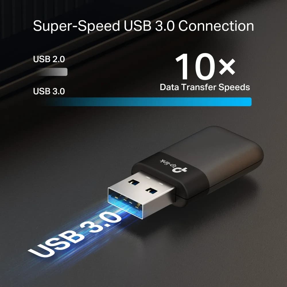 TP-LINK Archer TX23U AX1800 Mini Wi-Fi6 Wireless USB Adapter 802.11ax MU-MiMO Yes no PoE - Image 8