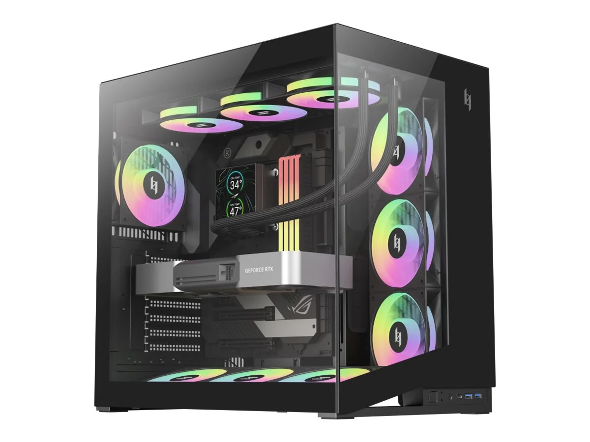 Gamemax Case NEX C56 BK ATX - Image 1