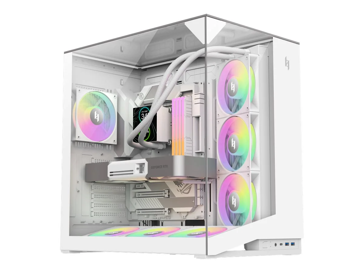 Gamemax Case NEX C56 VC WH ATX - Image 1