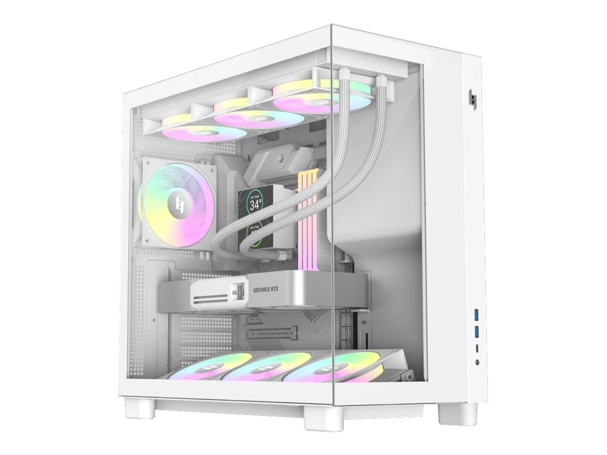 Gamemax Case NEX C53 WH ATX/BTF - Image 1