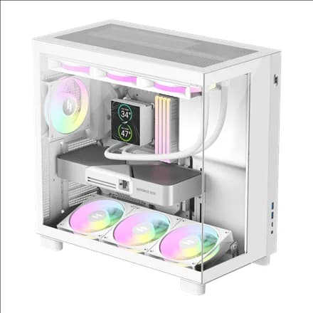 Gamemax Case NEX C53 WH ATX/BTF - Image 3