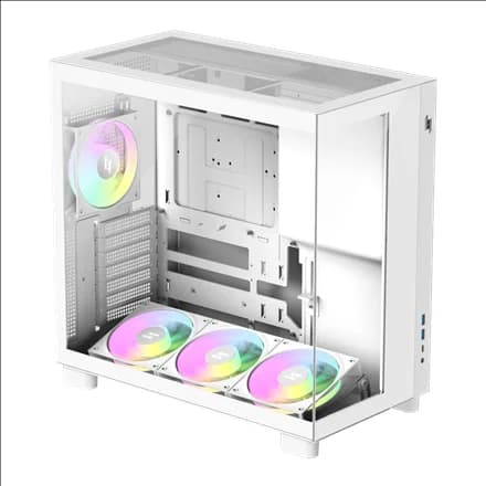 Gamemax Case NEX C53 WH ATX/BTF - Image 4