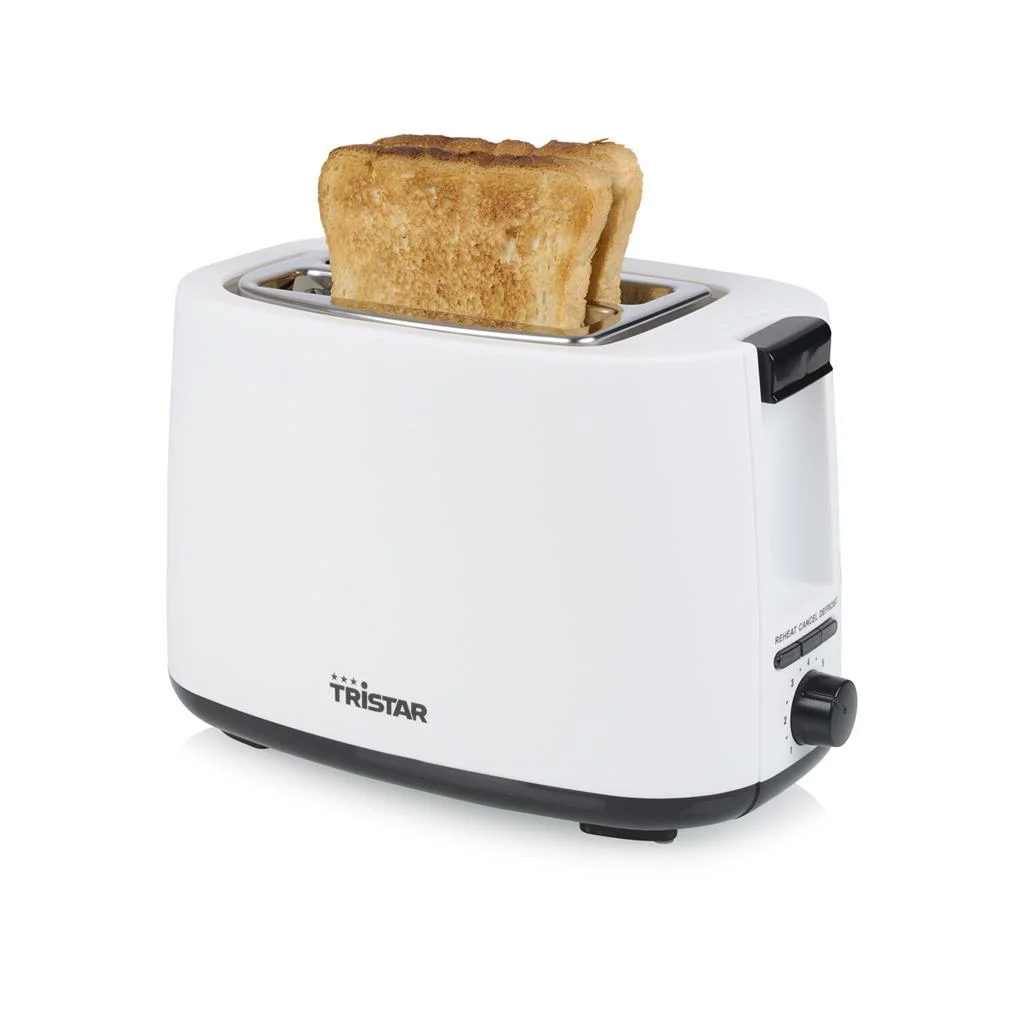 Tristar Toaster BR-1055 Power 750 W Number of slots 2 Housing material Plastic White - Image 2