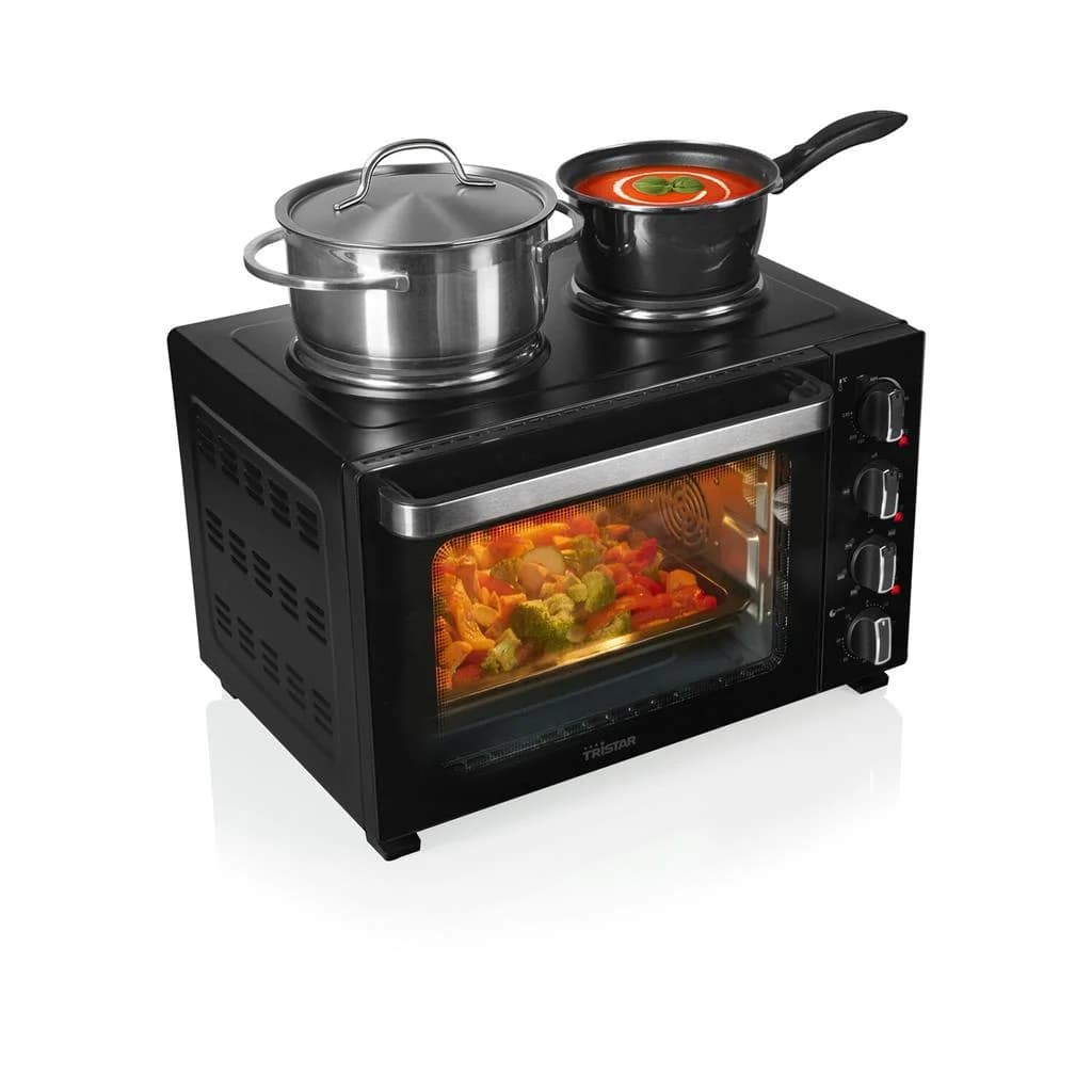 Tristar Convection Oven with 2 Hot Plates OV-3670 35 L 3200 W Black - Image 2