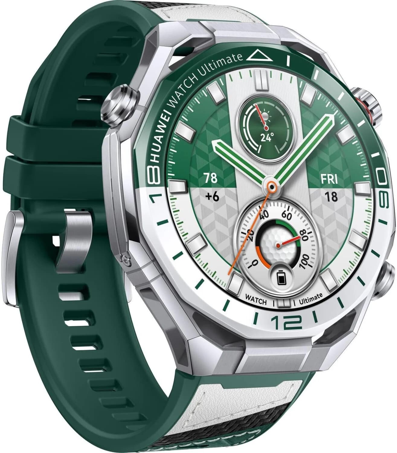 Huawei WATCH Ultimate 2 eSIM Smart watch AMOLED 1.5 inch Waterproof Green and White - Image 2