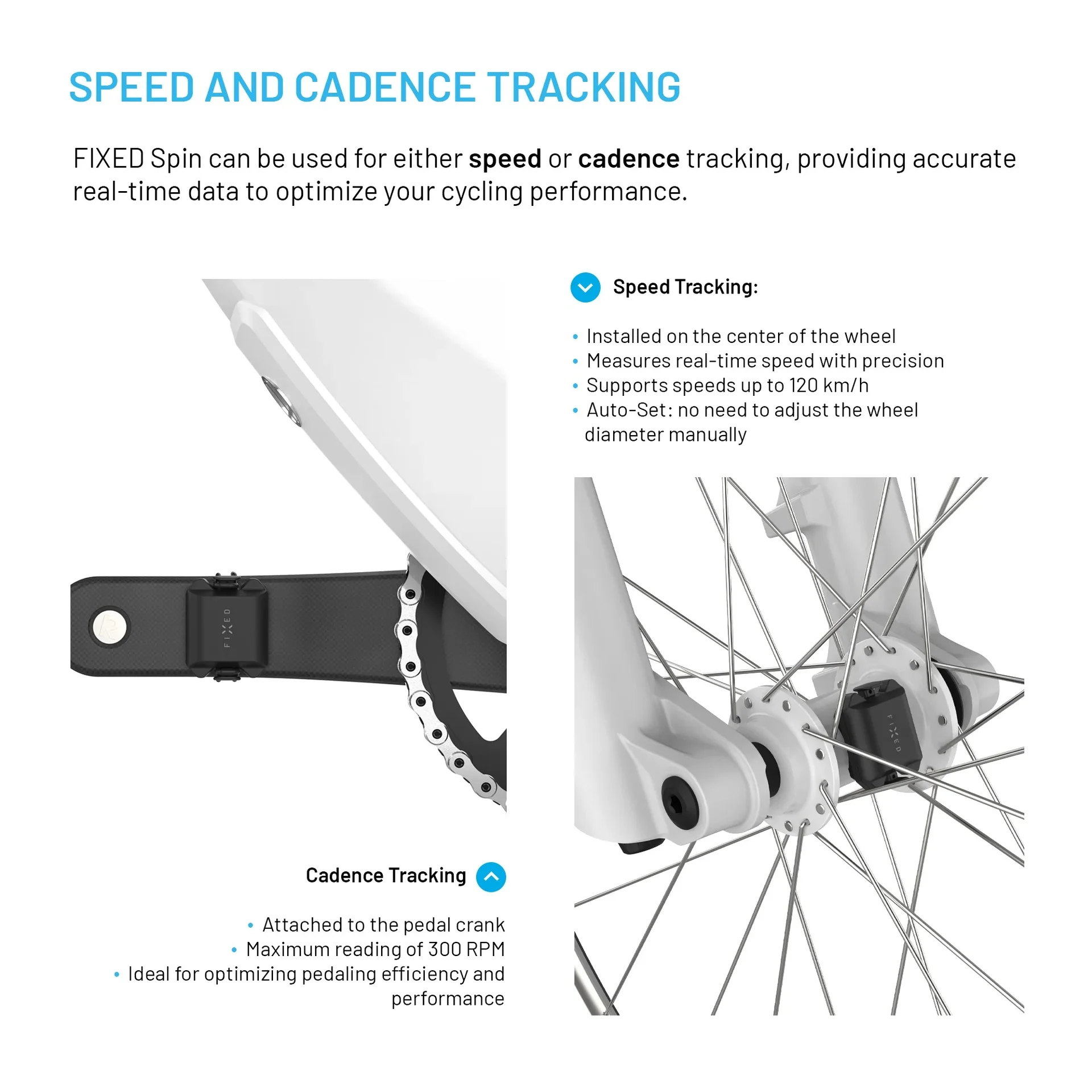 Fixed Cadence/Speed Sensor Spin Bluetooth Black - Image 6