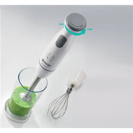 Gorenje Hand blender HBC802QW Hand Blender 800 W Jar material Plastic Jar capacity 0.5 L White - Image 4