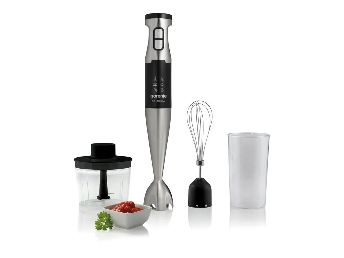 Gorenje Hand blender HBX1000E Hand Blender 1000 W Jar material Plastic Jar capacity 0.5 L Black - Image 1