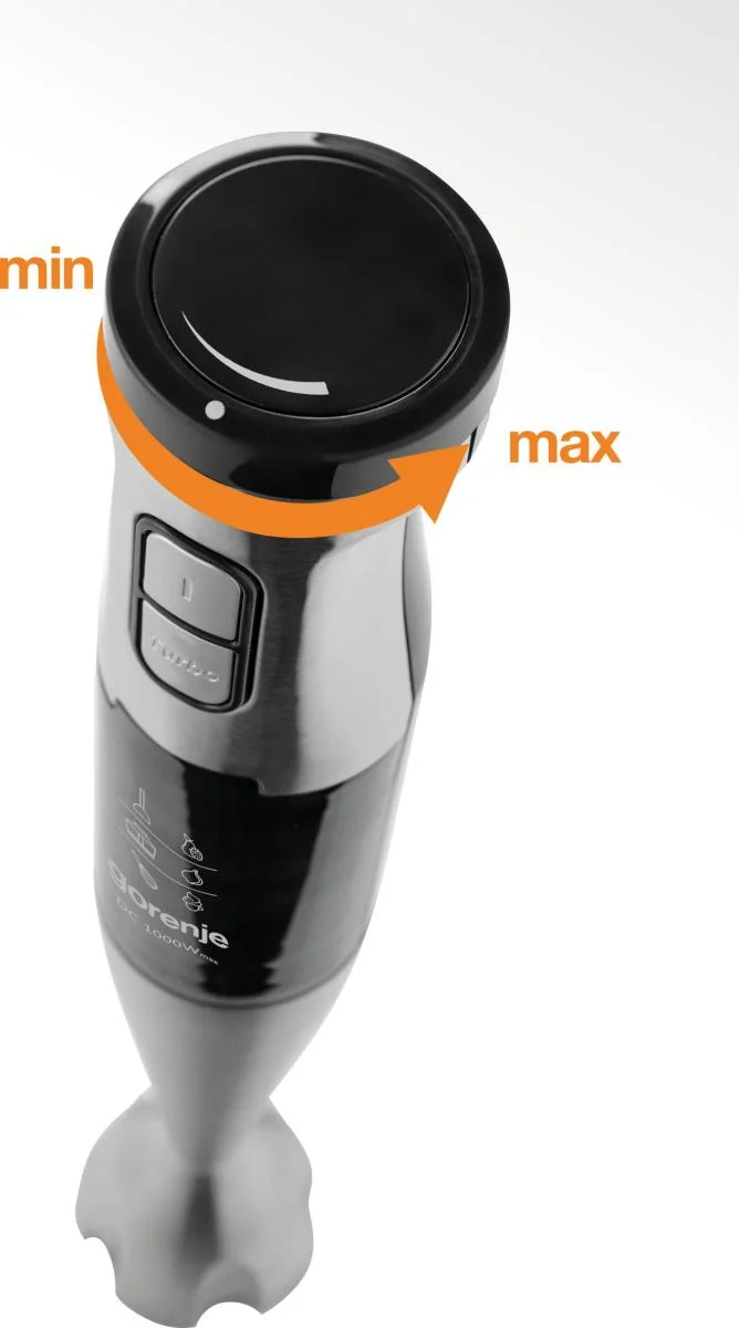 Gorenje Hand blender HBX1000E Hand Blender 1000 W Jar material Plastic Jar capacity 0.5 L Black - Image 6