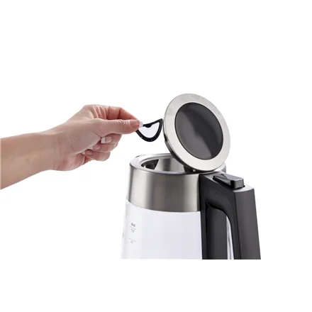 Gorenje K17OGS Kettle Electric 1.7 L 2200 W 360° rotational base Stainless steel/Glass Stainless steel - Image 3