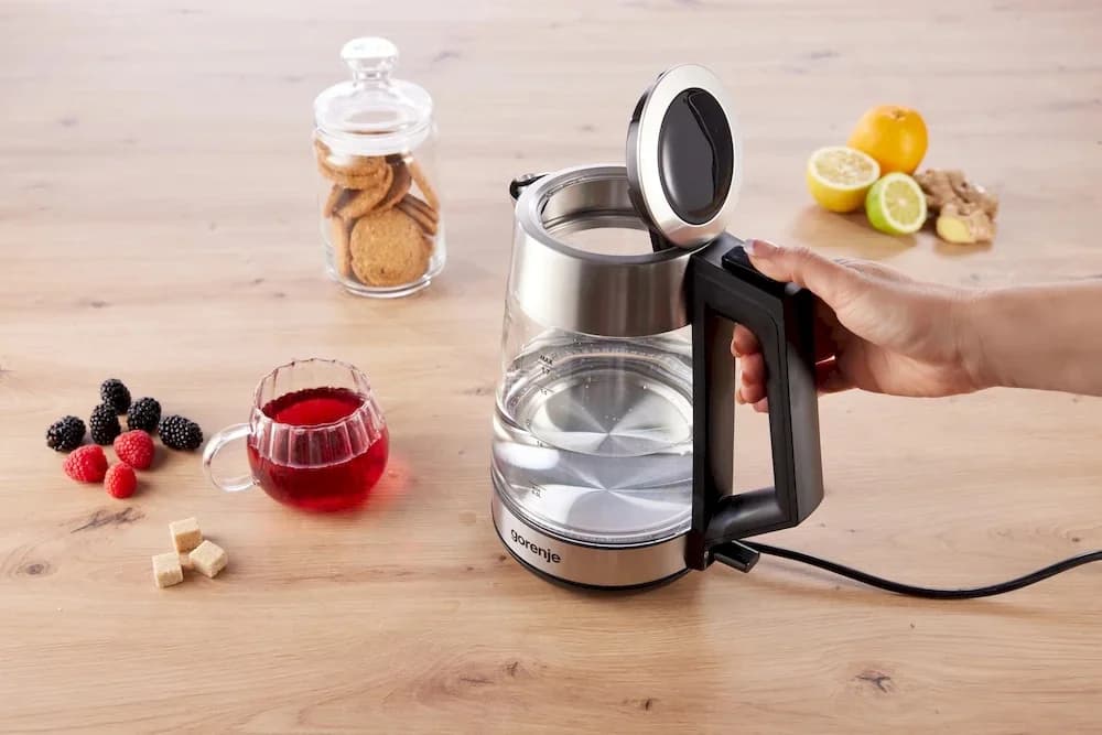 Gorenje K17OGS Kettle Electric 1.7 L 2200 W 360° rotational base Stainless steel/Glass Stainless steel - Image 4