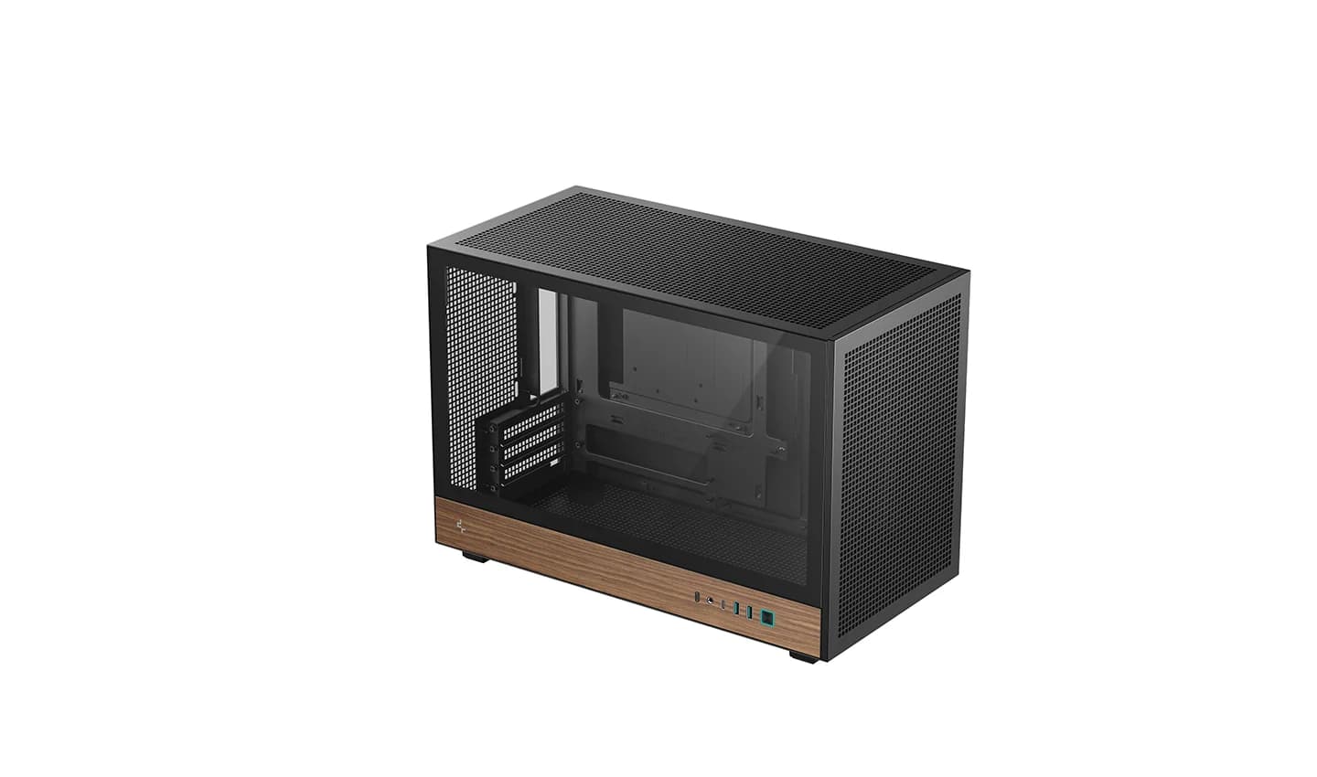 Deepcool Case CH260 Wood Black Micro Tower - Image 1