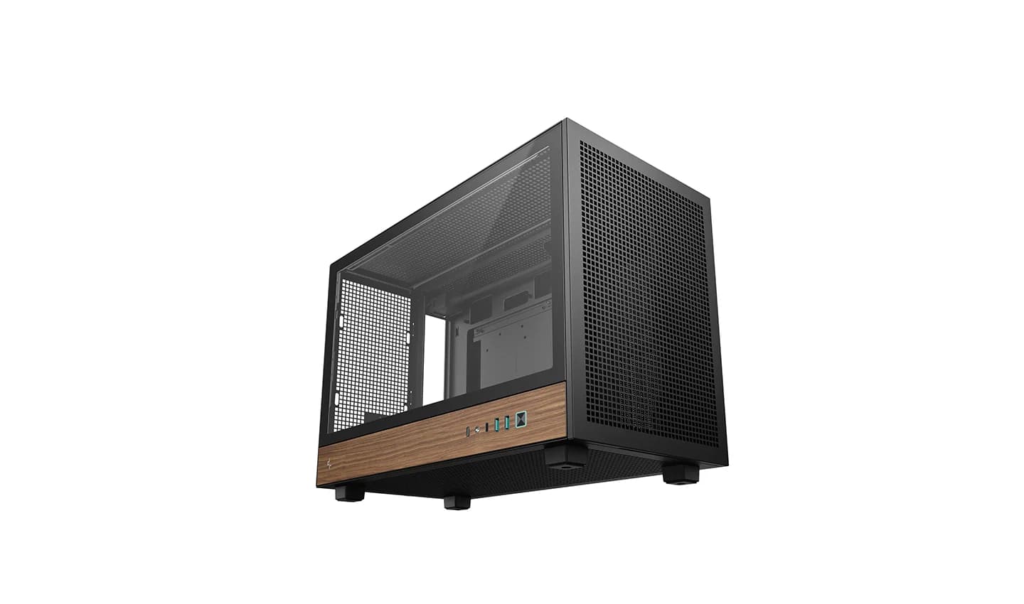 Deepcool Case CH260 Wood Black Micro Tower - Image 2