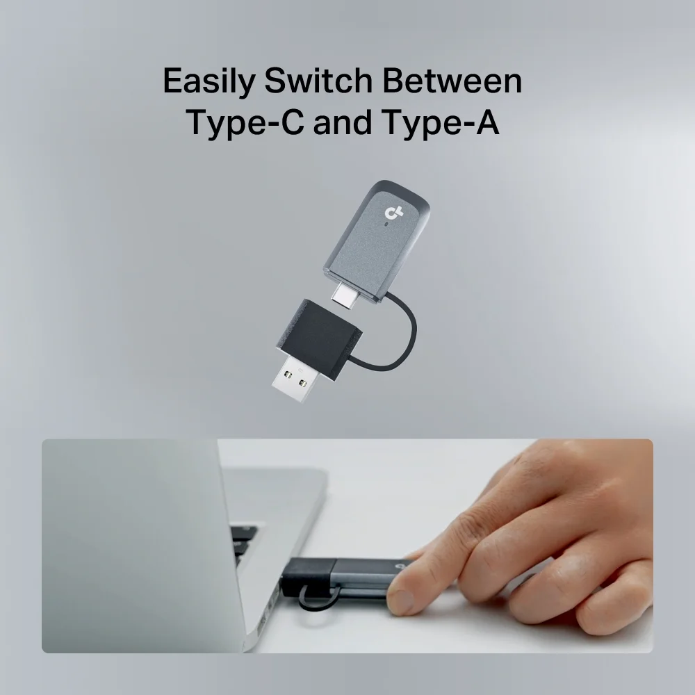 TP-LINK BE6500 Tri-Band Wi-Fi 7 Mini Wireless USB Adapter Archer TBE400U 2.4 GHz, 5 GHz, 6 GHz 802.11ax MU-MiMO No no PoE Antenna type Internal - Image 5