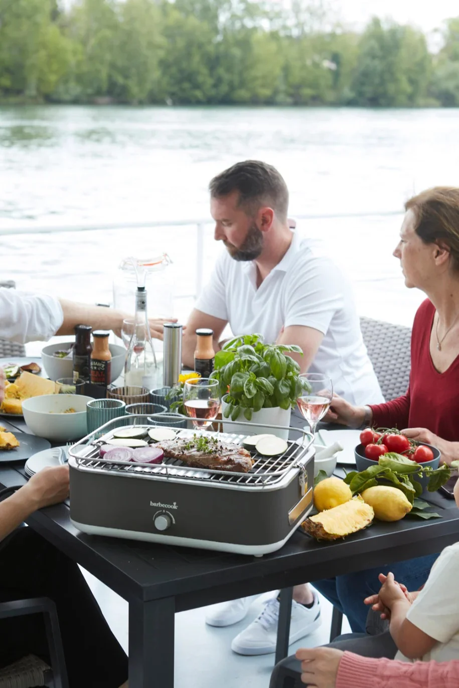 Barbecook Electric Grill E-Carlo BC-ELE-1003 Table 2500 W Midnight Grey - Image 4