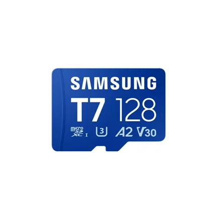 Samsung MicroSD card T7 128 GB microSDXC Flash memory class U3, V30, A2 - Image 1