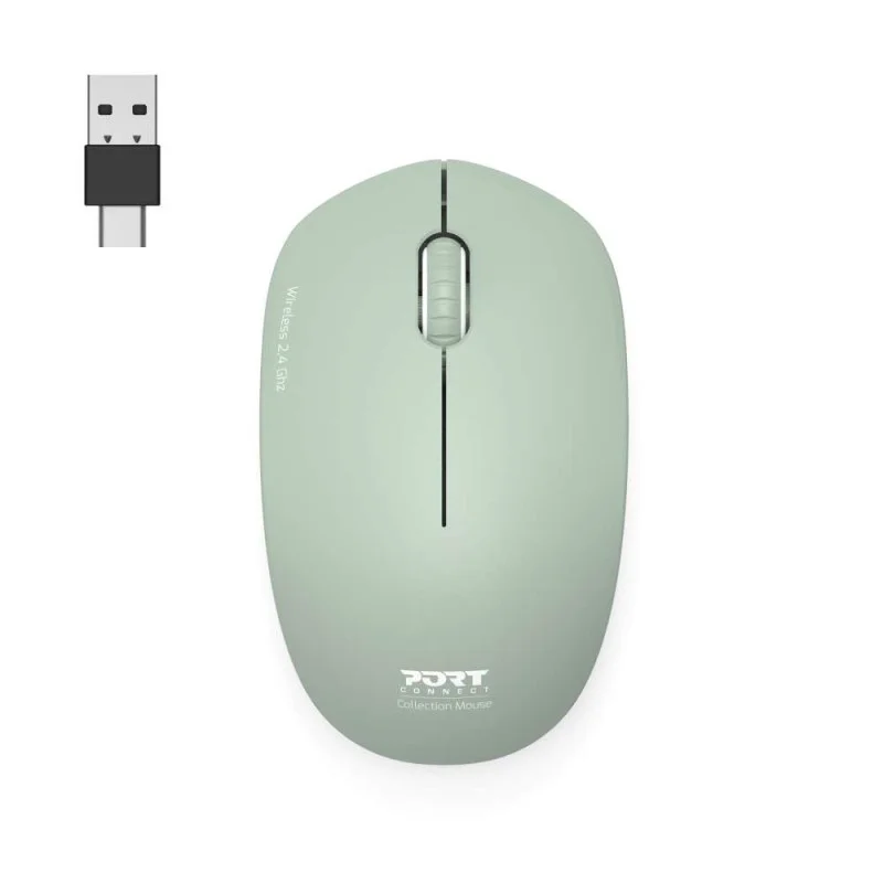 PORT CONNECT Mouse Collection II Wireless 2.4 GHz Vert Olive - Image 6