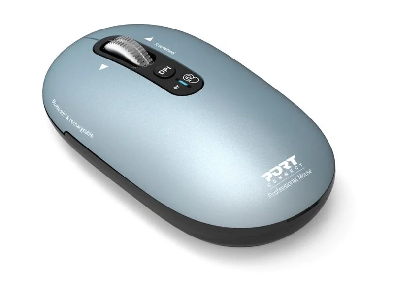 PORT CONNECT Mouse PURE MAC Wireless Bluetooth Pastel Blue - Image 3