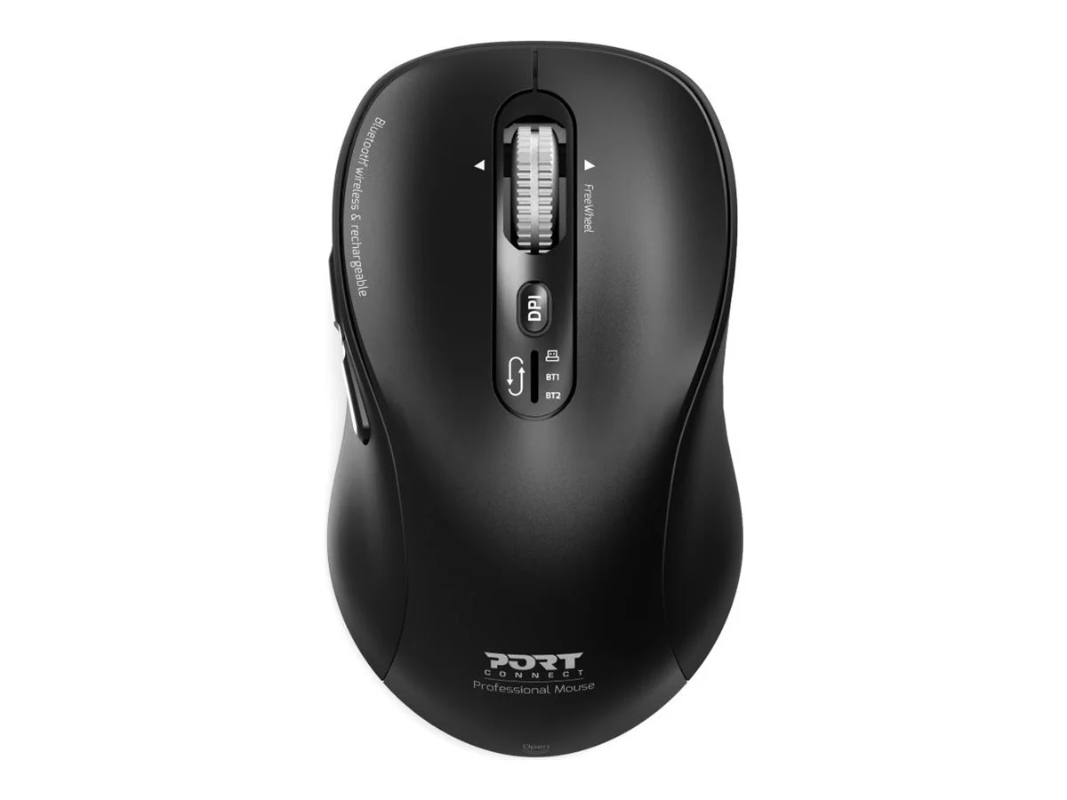 PORT CONNECT Expert Mouse, Wireless Bluetooth Black - Image 1