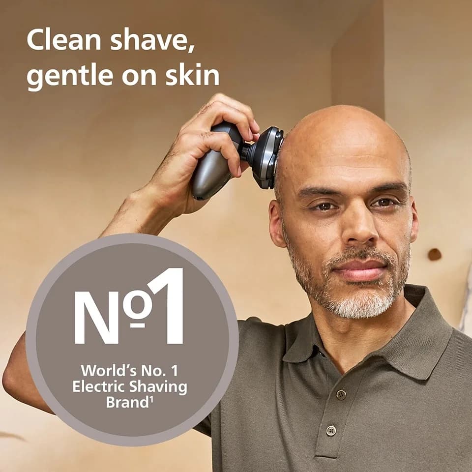 Philips Head Shaver Pro 5000 Series HS5980/15 Operating time (max) 60 min Wet & Dry Lithium Deep Black - Image 11
