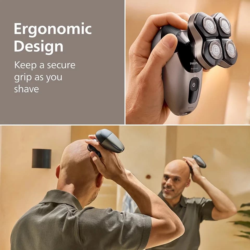 Philips Head Shaver Pro 5000 Series HS5980/15 Operating time (max) 60 min Wet & Dry Lithium Deep Black - Image 5