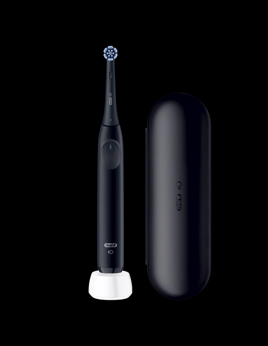 Oral-B Electric Toothbrush iO2i Rechargeable For adults Number of brush heads included 1 Number of teeth brushing modes 3 Night Black - Image 2