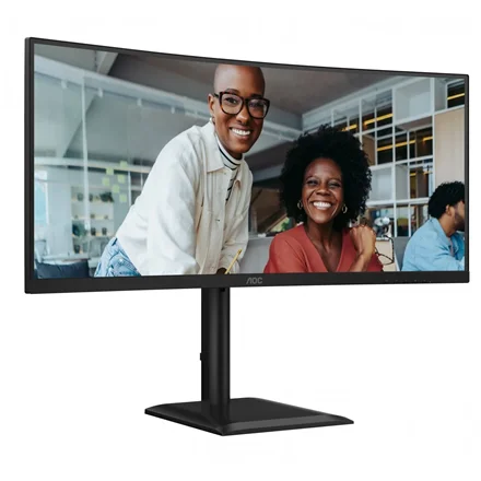 AOC CU34E4CV 34 " VA 21:9 120 Hz 4 ms 3440 x 1440 pixels HDMI ports quantity 2 Black - Image 11
