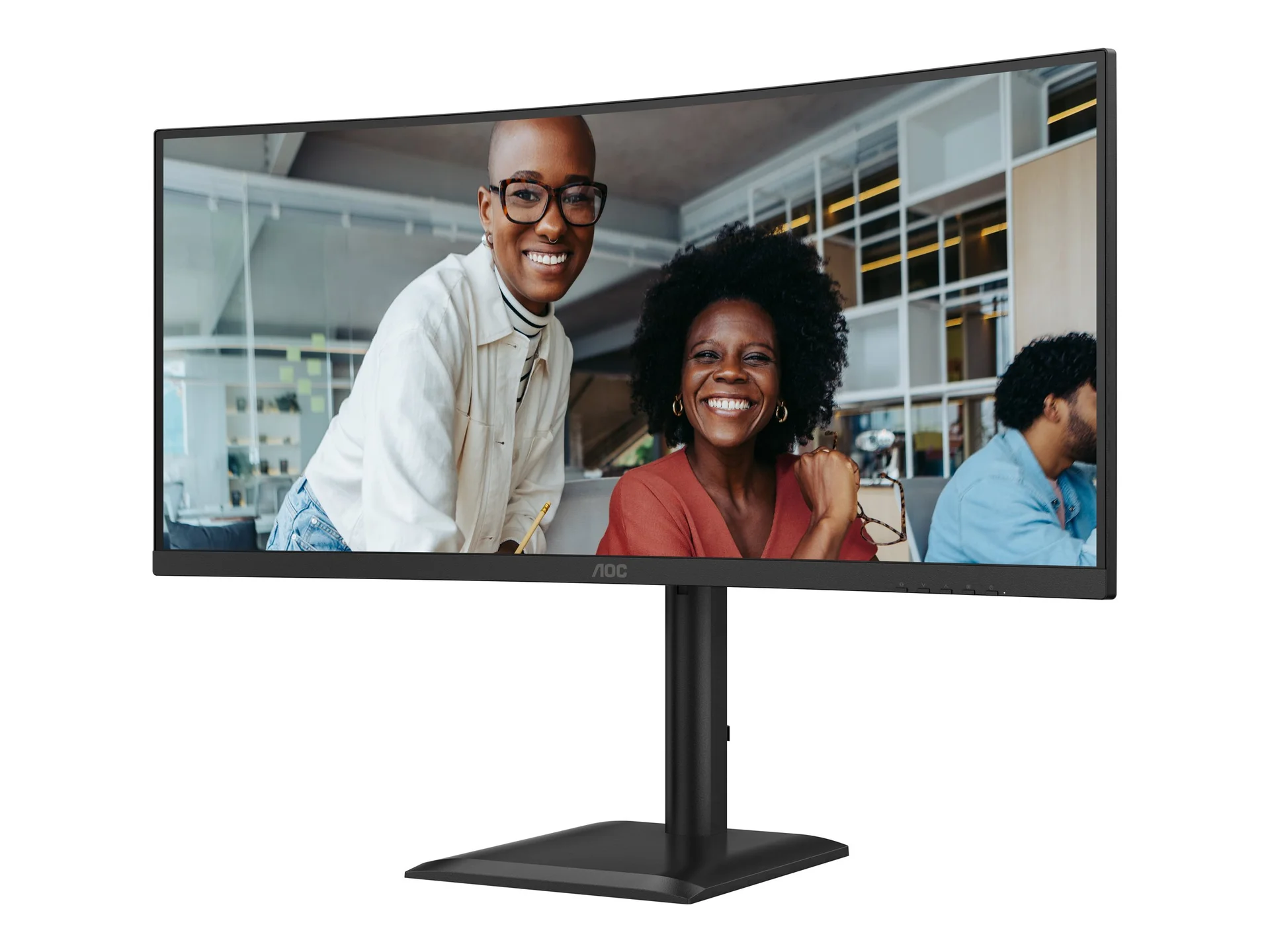AOC CU34E4CV 34 " VA 21:9 120 Hz 4 ms 3440 x 1440 pixels HDMI ports quantity 2 Black - Image 4