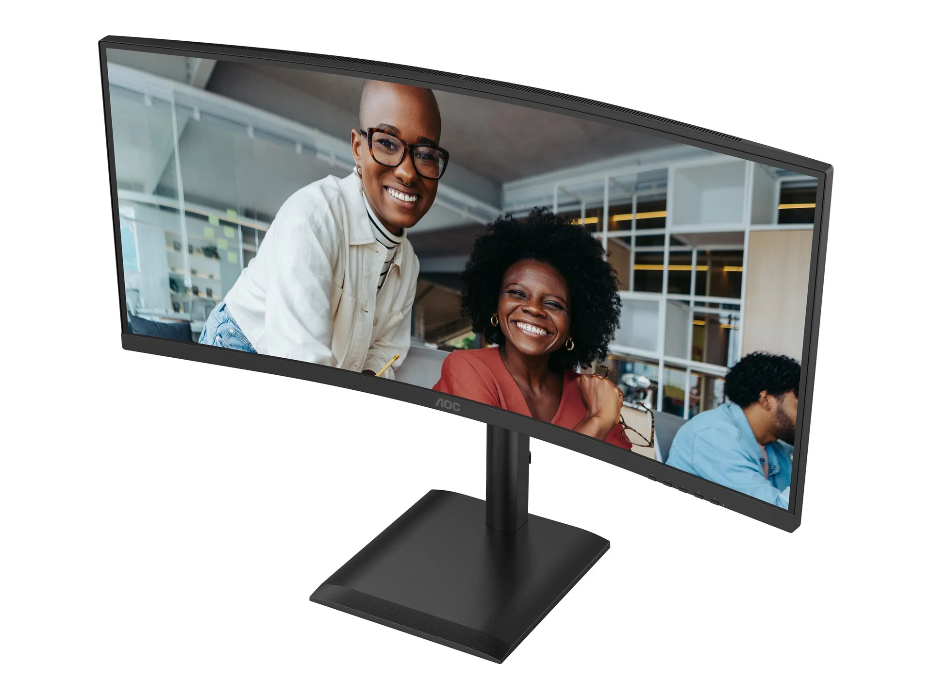 AOC CU34E4CV 34 " VA 21:9 120 Hz 4 ms 3440 x 1440 pixels HDMI ports quantity 2 Black - Image 6