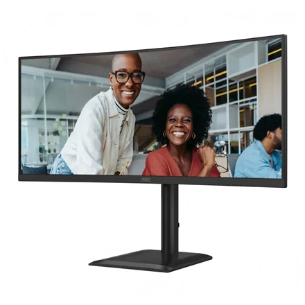 AOC CU34E4CV 34 " VA 21:9 120 Hz 4 ms 3440 x 1440 pixels HDMI ports quantity 2 Black - Image 9
