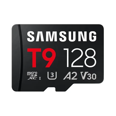Samsung T9 MicroSD Card 128 GB microSDXC Flash memory class U3, V30, A2 - Image 1